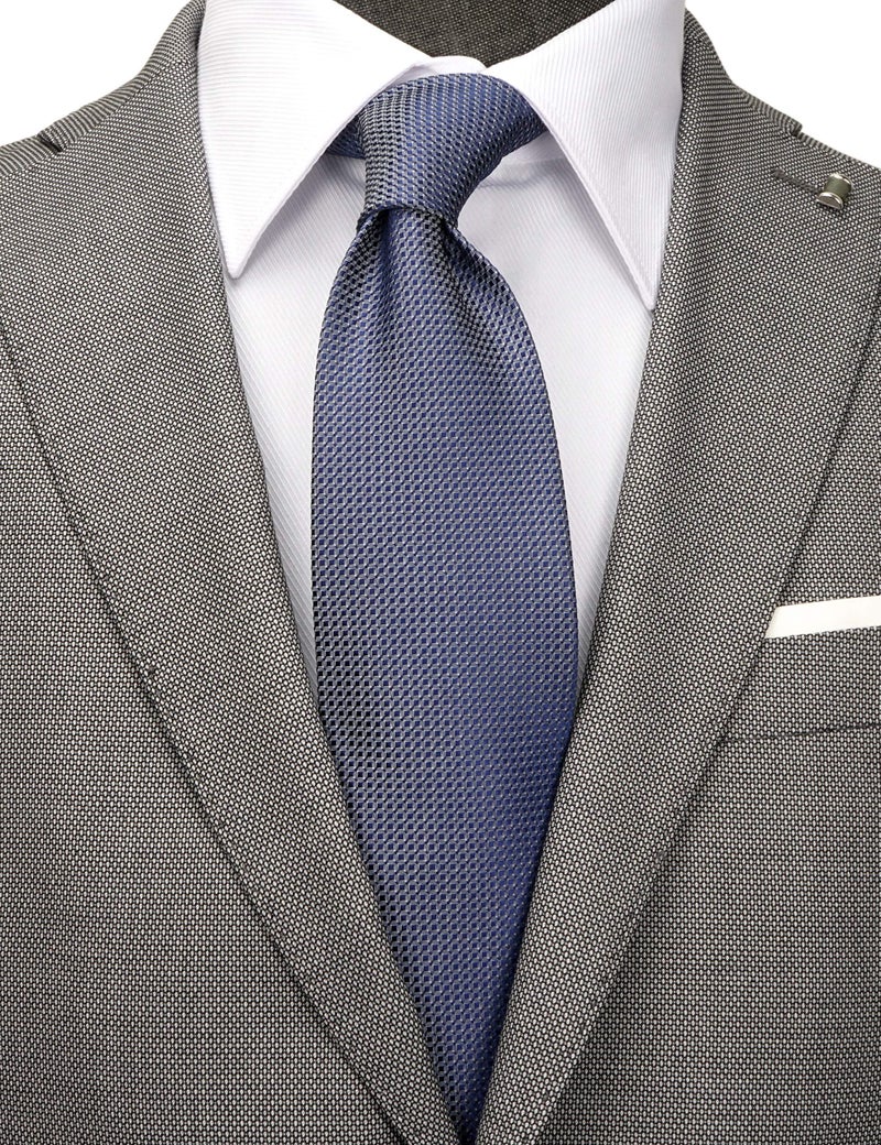 ZENXUS 70 inch XXL Long Neckties, Extra Long Ties for Big and Tall Men, Gray, Blue, Golden Orange, 4-Pack - Image 5